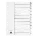 Picture of BOARD DIVIDER JAN-DEC WHITE UNPUNCHED